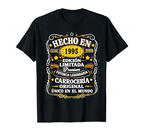 30 aniversário homem 30 anos feito em 1995 presentes t-shirt, Preto, S