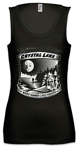 Urban Backwoods Where Summer Lives Forever Mujer Camiseta Sin Mangas Women Tank Top Negro Talla M