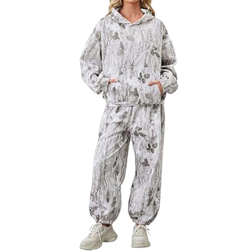 Generisch Y2K Retro Damen Camouflage Trainingsanzug 2-teilig Set, Kapuzenpullover + Jogginghose Drucken Loose Sportlich Casual Tracksuits Hoodie & Joggen Hosen 3# 3XL Generisch Y2K Retro Damen Camouflage Trainingsanzug 2-teilig Set, Kapuzenpullover + Jogginghose Drucken Loose Sportlich Casual Tracksuits Hoodie & Joggen Hosen 3# 3XL