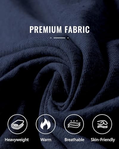 Image of Men's Baggy Sweatpants Wide Leg Fleece Lounge Joggers with Deep Pockets | Soft 65% poly 35% cotton stretch blend, outer drawstring, open bottom, relaxed fit for gym, travel, errands and daily wear
