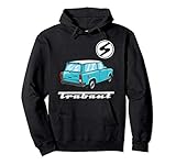 Trabant 1.1 Trabant Logo Trabant Schriftzug Trabi himmelblau Pullover Hoodie