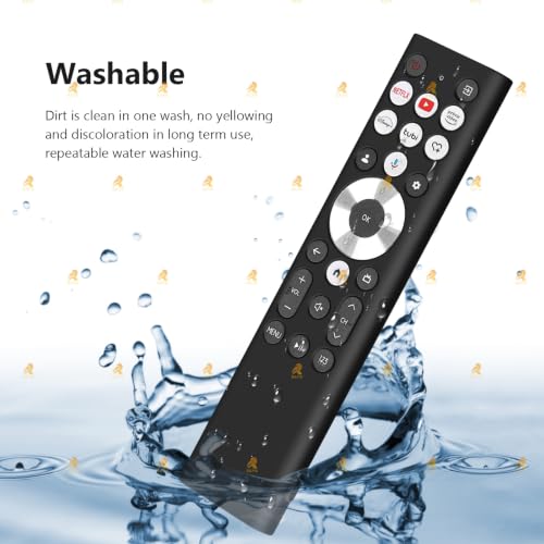 Image of RAYA Silicone Cover Compatible with 2026 Hisense TV Remote E7Q Pro / E7S Pro / U6N Pro Model TV Remote Protection Case (Black)