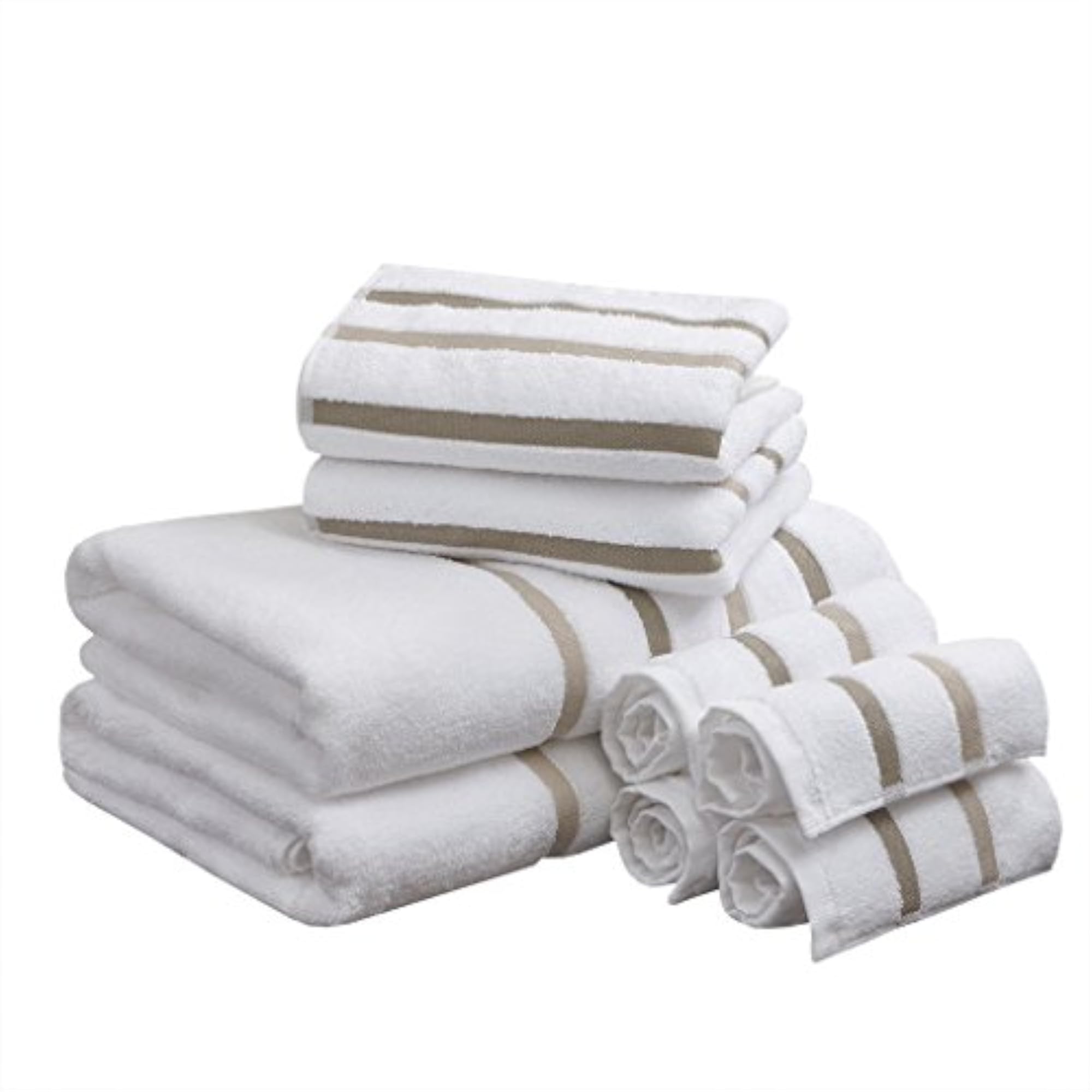 Cotton 8 Piece Bath Towel Set, Ultra Soft