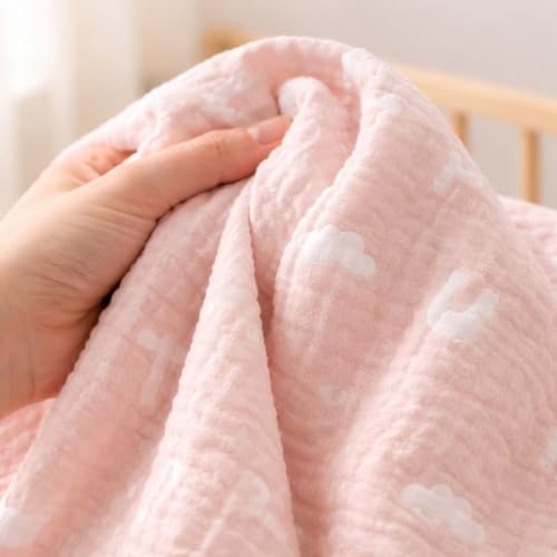 Image of 100% Cotton 6-Layer Muslin Baby Blanket | Super Soft, Breathable & All Seasons Multipurpose Blanket for Babies (ABCD)