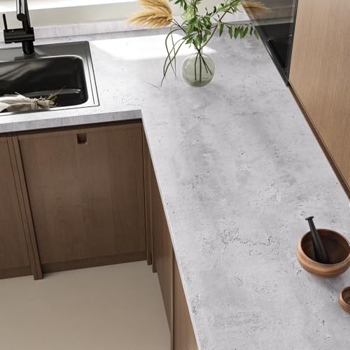 Papel tapiz gris vinilo autoadhesivo decorativo e impermeable 4