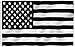 Anley Fly Breeze 3x5 Fuß Schwarz-Weiß Amerikanische Flagge - Lebendige Farbe und UV-beständig - Canvas Kopfzeile und doppelt genäht - Rezession USA Flags Polyester mit Messingösen 3 X 5 Ft