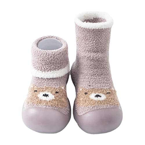 Baby Girl Shoes,Baby Girl Shoes Sock Shoes Anti-Slip Fuzzy Slipper Soft Indoor Work Shoes 0-3 Years2