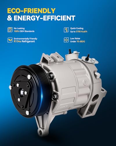 Image of PHILTOP 6512479 Air Conditioner AC Compressor with Clutch for Nissan Altima 2007-2012 3.5L