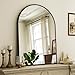 Arch Bathroom Mirror, 20x30 inch Arched Bathroom Mirror/Wall Mounted Vanity Mirror - Arch Metal Frame Wall Mirror for Bathroom Bedroom Living Room, Black