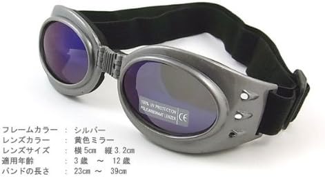 Amazon 子供ゴーグル シルバー 花粉対策 花粉症めがね スキー スケートボード サイクリング Lvxixs ゴーグル