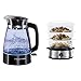 Russell Hobbs Bouilloire en Verre 1,7L, Ebulition Rapide, Eclairage Interne Bleu - 26080-70 Glass & Cuiseur Vapeur 9L Programmable Minuteur, Cuisson Légumes, Riz, Œufs - 19270-56
