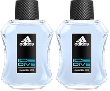 Adidas - Eau de Toilette Ice Dive - Profumo Uomo Spray 100 ml (Confezione da 2)