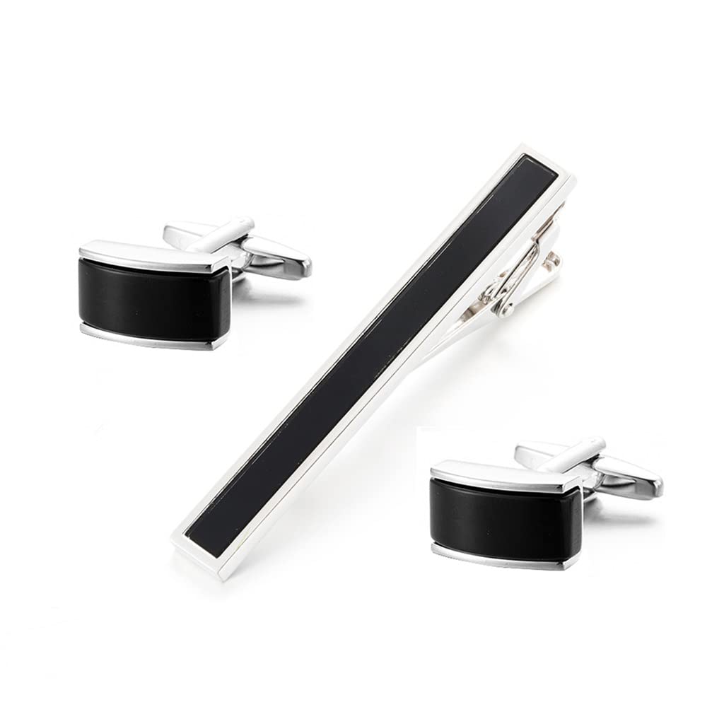 Set di Gemelli con Clip per Colletto, Accessorio per Camicia (Colore: Taglia A Come Mostrato nell'immagine) (a