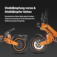 RCB D7 (Ultra) E-Scooter, Elektroroller für Erwachsene mit Straßenzulassung (ABE), NFC/Blinker/APP, 26% Steigung 500W-Motor Spitze 1600, 80-100 KM, 20.8Ah Akku,10 Zoll selbstreparierende Gelreifen – Ansicht 9