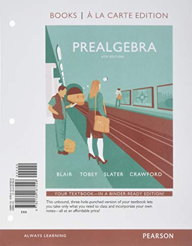 Prealgebra 0134187555 Book Cover