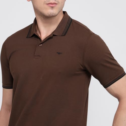 Park Avenue Store Park Avenue Men Slim Fit Cotton Polo T-Shirt Dark - Image 7