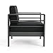 Christopher Knight Home Crested Bay Outdoor Aluminum Club Chairs with Water Resistant Cushions, 2-Pcs Set, Grey / Dark Grey