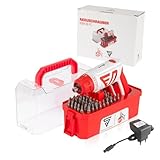 STAHLWERK Akkuschrauber ASM-36 FC Köln Edition kompakter 3,6 V Stabschrauber | Knickschrauber | Akku-Schraubendreher | Akku-Schraubenzieher mit USB-Anschluss und umfangreichem Bit-Set