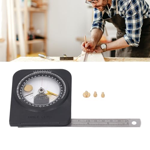 Buscador de ángulos magnético con regla de acero inoxidable miniatura 5