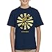 Bumblebee Retro Japanese Transformers Kid's - Camiseta Azul marino 5-6 Años