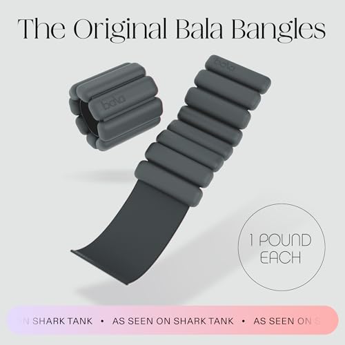 Image of Bala Bangles Wrist & Ankle Weights for Women & Men - Adjustable Weighted Bands - Soft Silicone Arm & Leg Weights for Pilates, Yoga, Walking, Barre, Home Workout & Strength Training Exercise