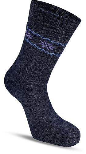 Image of RC. ROYAL CLASS Women Woolen Winter Wear Thermal Thumb Socks, Calf Length Terry Thick Towel Cushioned, Warm & Cozy Thermal Thumb Socks For Women (Pack of 3 Pairs)