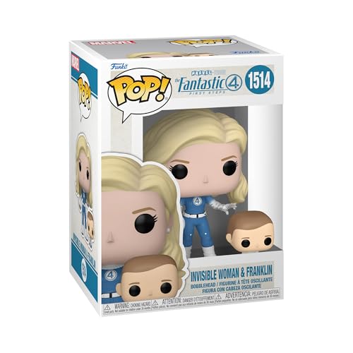 Funko Pop! & Buddy: Los 4 Fantásticos 2025 - Invisible Woman - Figura de Vinilo Coleccionable - Idea de Regalo - Mercancia Oficial - Juguetes para Niños y Adultos