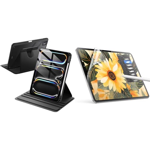 Protector Pantalla de Papel y Funda Giratoria iPad Pro 11 M5 M4 2025 2024 Lote JETech