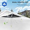 OLIXIS 10x10ft Pop Up Canopy Tent, Heavy Duty 1-Person One Push Setup, Portable Outdoor Shelter for Beach, Events, Camping Includes Rolling Carry Bag, White #3