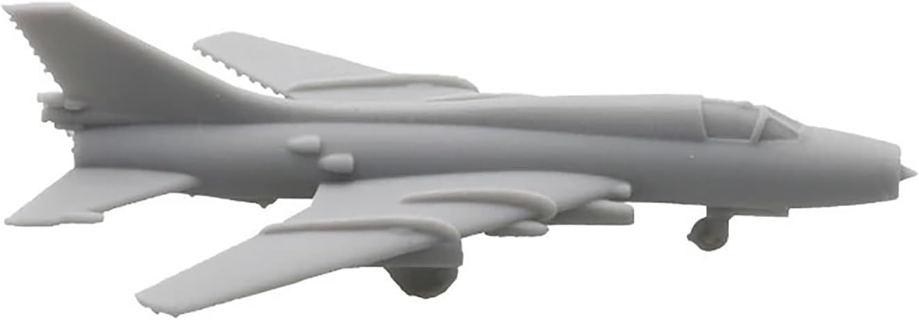 10PCS 3D Military Model Russia Su-17 Fitter Battle-Plane Model 1/2000 1/700 1/400 1/350 Scale Resin Fighter Aeroplane with Landing Gear DIY Hobby(1/400 (49mm))