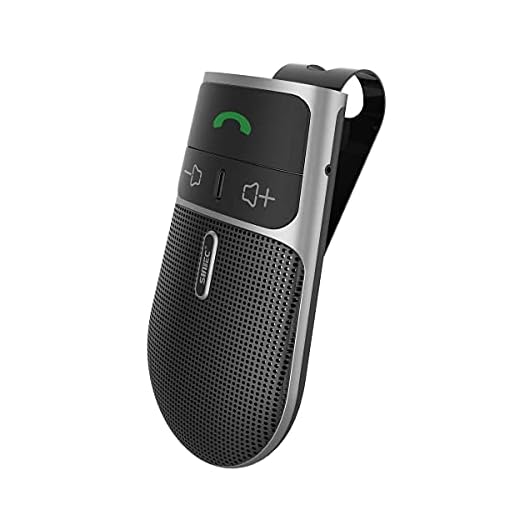 Freisprecheinrichtung für Auto Bluetooth 5.0, Kfz Kabellose Sonnenblenden-Freisprechanlage mit Lautsprecher Auto Power ON Unterstützung Siri Sprachführung Telefongespräche Unterstützt 2 Telefone