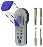 TIVOLY - KIT Guide de Perçage à Eau pour Foret Diamant Ø5mm à Ø15mm + Forets Diamant à Eau pour Grès Cérame Ø5-6-8-10mm