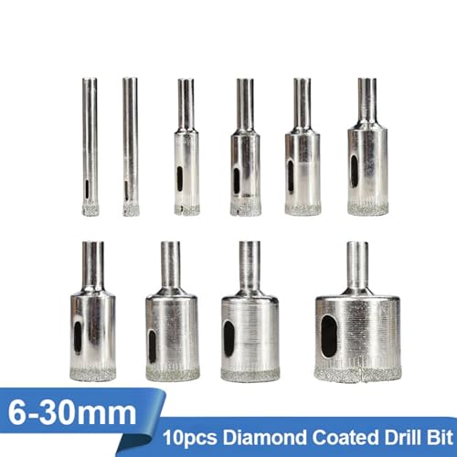 Juego de 10 brocas de diamante para vidrio y cerámica miniatura 2