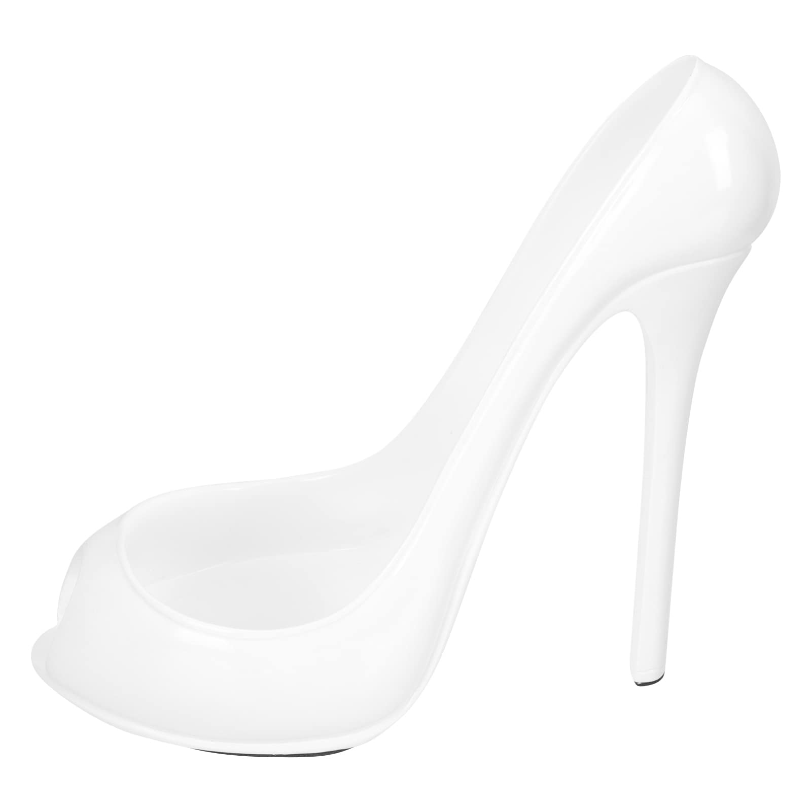 Zerodeko Weinflaschenhalter zur Stilvollen Weinflaschenaufbewahrung Weißer Eleganter aus Kunstharz High Heel als Praktische Tischdekoration für Riegel und Wohnzimmer
