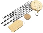 Wind Chimes Outside,Wood Wind Chimes Outdoor Deep Tone with 6 Aluminum Tubes Chimes, Gifts for Housewarming, Mother Day, Christmas, Outdoor Decor for Patio, Garden, Yard, Home