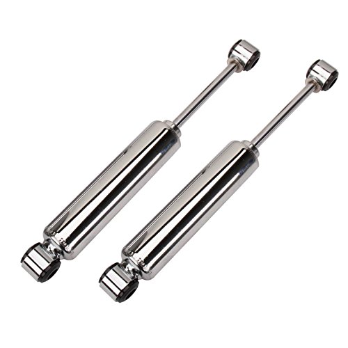 Short Gas-Filled Tube Shocks, Chrome Plated: Premium Steel for Hot Rod/Show Car, 12.5
