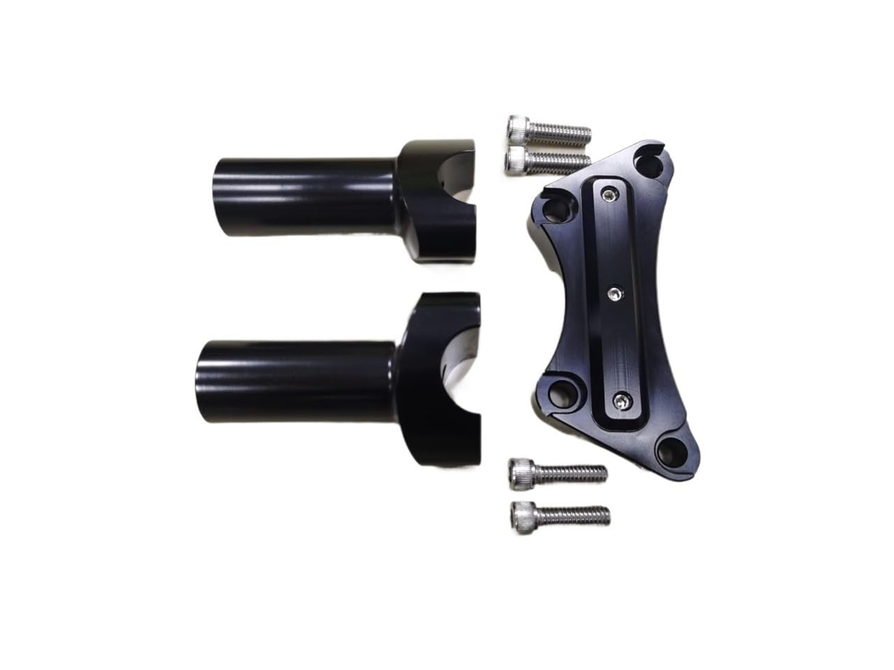 Riser Lenkerhalterung Schwarze Motorrad-Aluminium-3,5-Zoll-Lenkererhöhung, Obere Klemme Für Ha&rley Tour Road Glide King Sportster 883 1000 1200