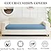 Disayu Couch Covers for 3 Cushion Sofa Pet Friendly Couch Cushion Covers Universal Sofa Covers Washable Stretch Slipcovers for Sectional Sofa (Texture Blue,Large Triple Seat Cover)