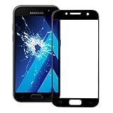 wortek Ersatzdisplay für Samsung Galaxy A3 2017 Display Reparatur Ersatzglas Rahmen Schwarz