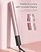KIPOZI Hair Straightener, 2 in 1 Straightener and Curling Iron, Titanium Flat Iron for Hair with Salon High Heat 450℉, V7 in Rose Gold