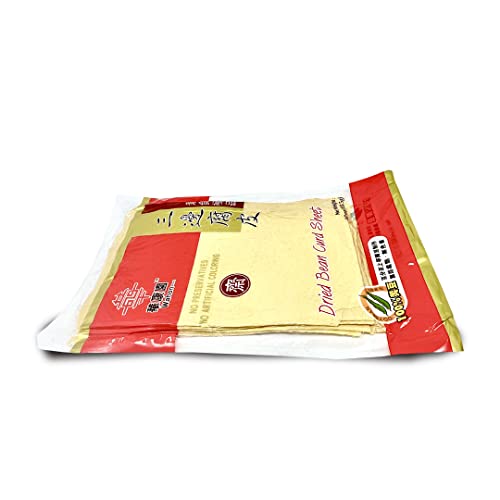 三邊腐竹 All Natural Dried soy Bean Curd (ToFu) Sheet - 10oz (Pack of 3) …
