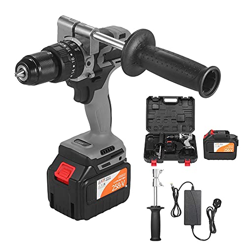 XXZZL Akku-Bohrschrauber Akku-Schlagbohrschrauber Bohrschrauber 21V 2x2.0 Ah Maximaler Drehmoment 200 Nm 21+3… – Bild 3