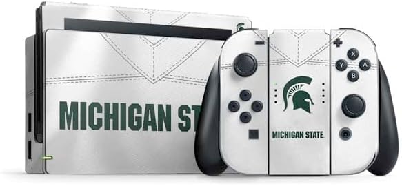 Skinit Decal Gaming Skin Compatible with Nintendo Switch Bundle - Officially Licensed Michigan State University Spartans Jersey Design