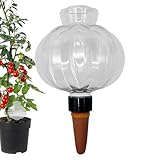 Globi Selbstbewässerungsstäbchen – Automatische Bewässerungsstäbchen 17 Unzen | Automatische Bewässerungsgeräte für Pflanzen mit langsamer Freisetzung mit Deckel | bis zu 2 Wochen Bewässerung im