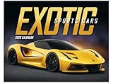 Exotic Sports Car 2026 Hanging Wall Calendar - 19' x 11' (Open) 2026 Monthly Appointment Planner and Organizer. The worlds fastest and most expensive beautiful cars!