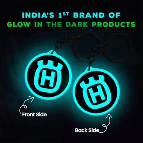 Image of Mi Glow Store Glow in Dark Keychain for Bike Men | Gift for Man | Bike Accessories | Charges in Light Glows in Dark | Key chain for Bike