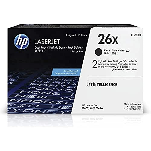 HP 26X Black Highyield Toner Cartridges (2pack) Works with HP