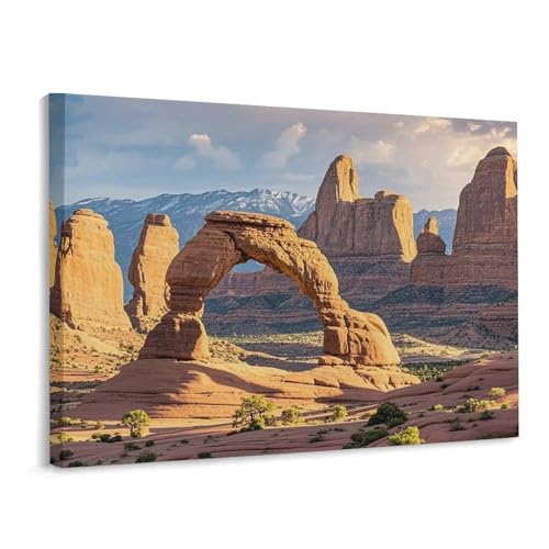 Cadre de Noël artistique et haut de gamme 40x30cm pour salon chic