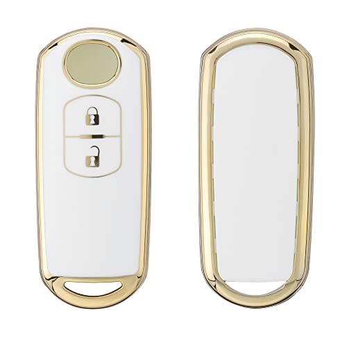 kwmobile Cover Chiave Auto Compatibile con Mazda con 2 tasti Keyless Go - Custodia Chiavi Auto Copri Telecomando - Copertina Chiave - Copertura in Silicone TPU
