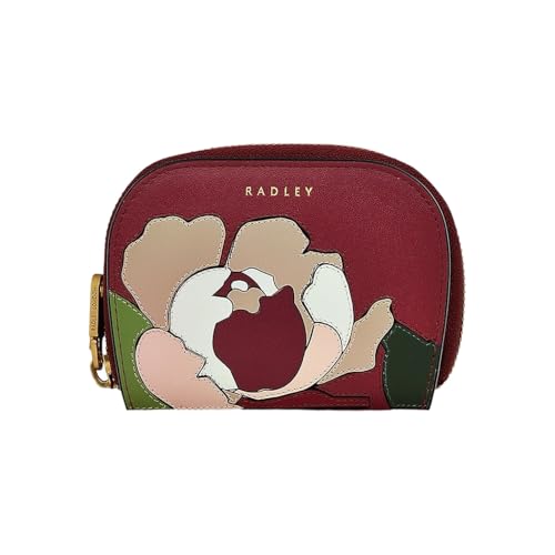 RADLEY London Liverpool Street 2.0 Abstract Floral Medium Bifold Wallet (Cranberry)